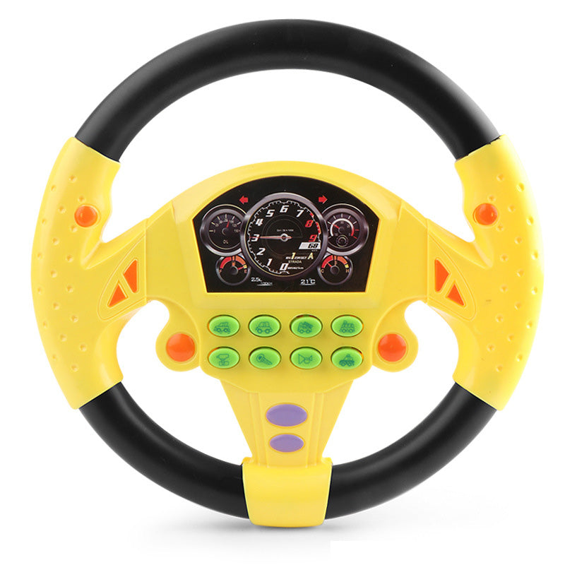 Portable simulated driving steering wheel