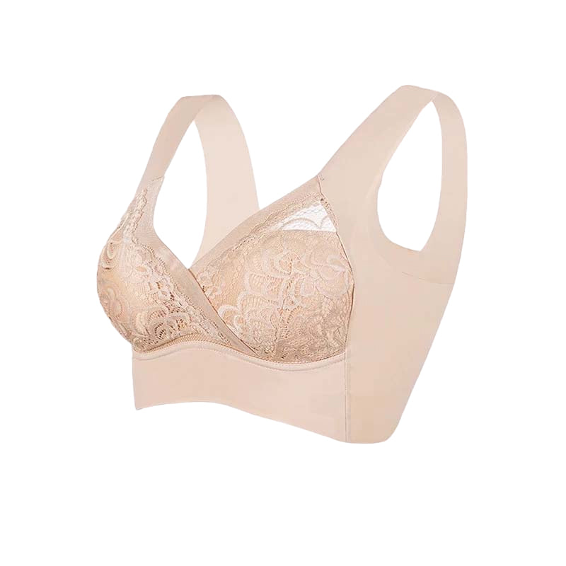 Seamless & Wireless Lift-Up Lace Bra