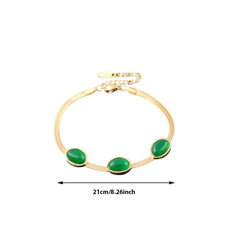 Emerald Necklace Bracelet