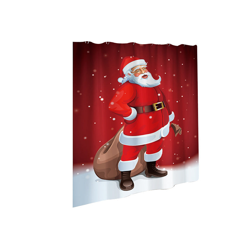 Christmas Shower Curtain Santa Joy