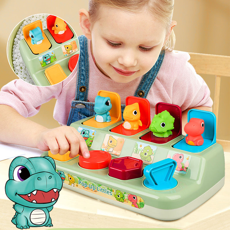 Dinosaur peek-a-boo switch box