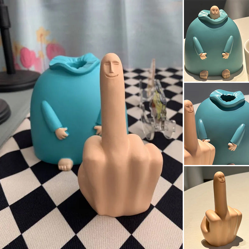 Little Blue Middle Finger Ornament