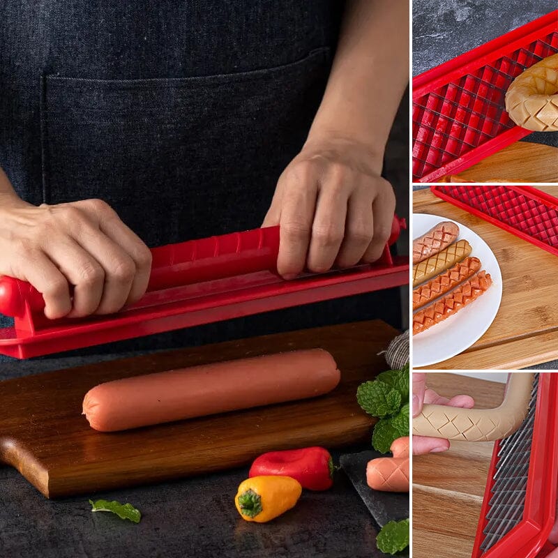 Perfect Criss-Cross Slots Hotdogs Slicer