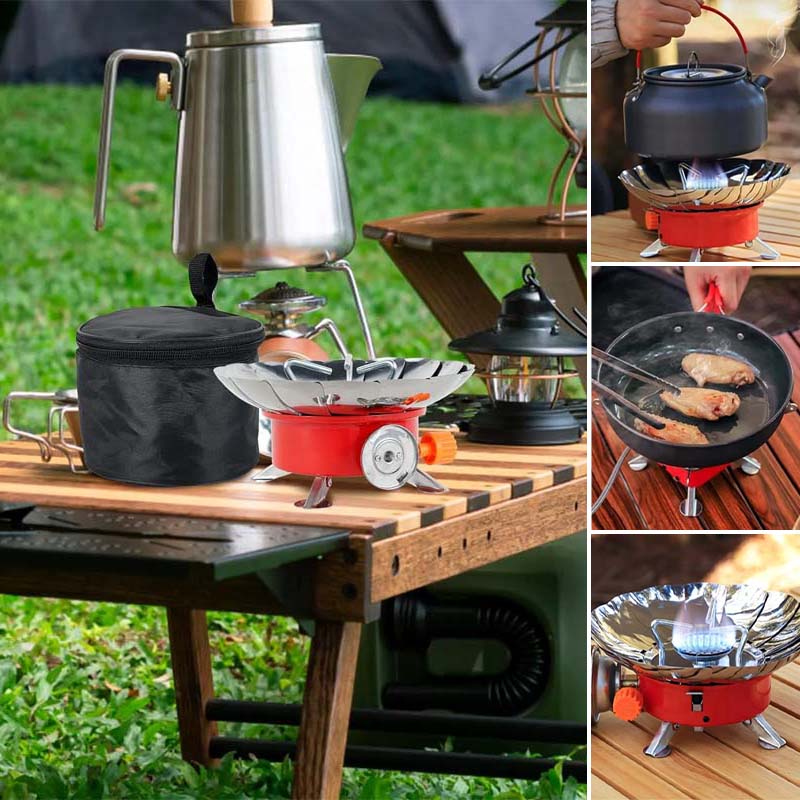 Portable Stainless Steel Gas Stove for Outdoor Camping