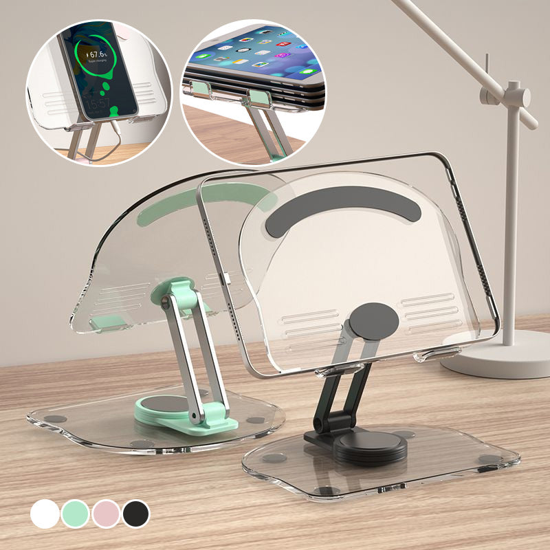 Foldable Transparent Acrylic Tablet Stand