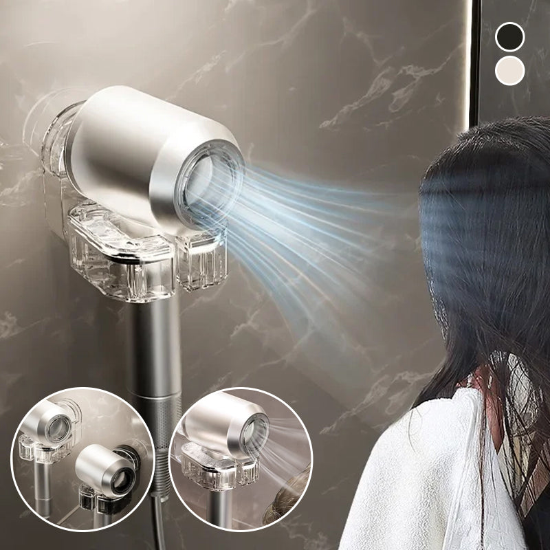 Rotating Hair Dryer Rack Punch-Free