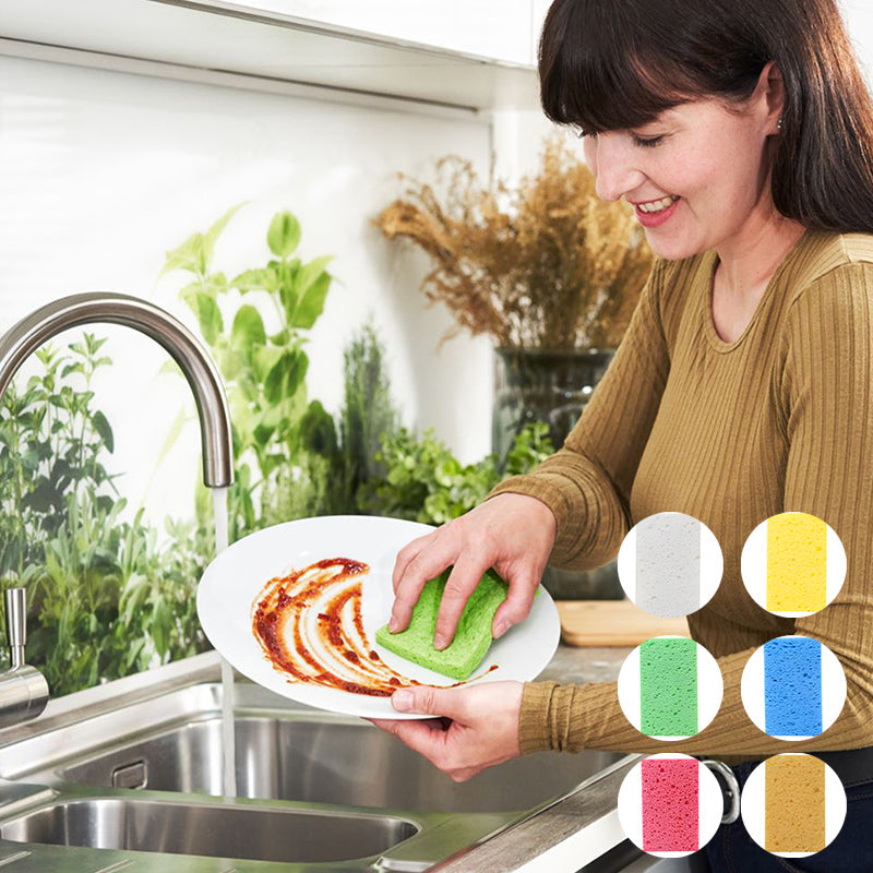 Compressed Colored Sponge Kitchen Dish Towel