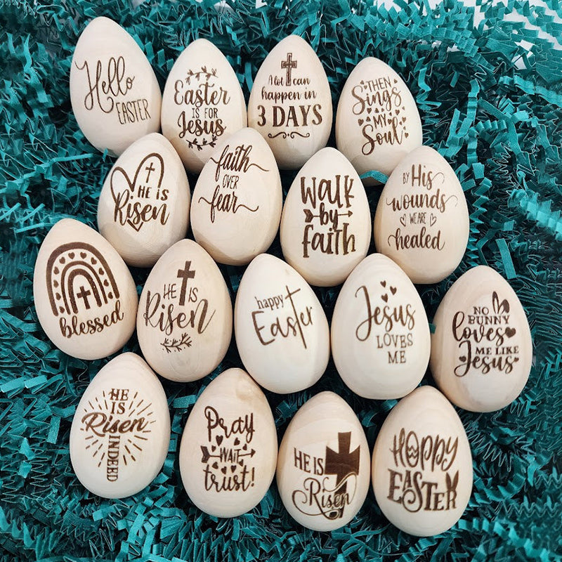 Wooden Easter Eggs