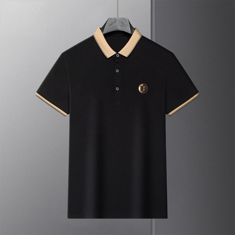 Men's breathable business polo shirt