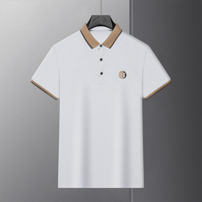 Men's breathable business polo shirt