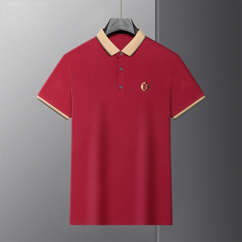 Men's breathable business polo shirt