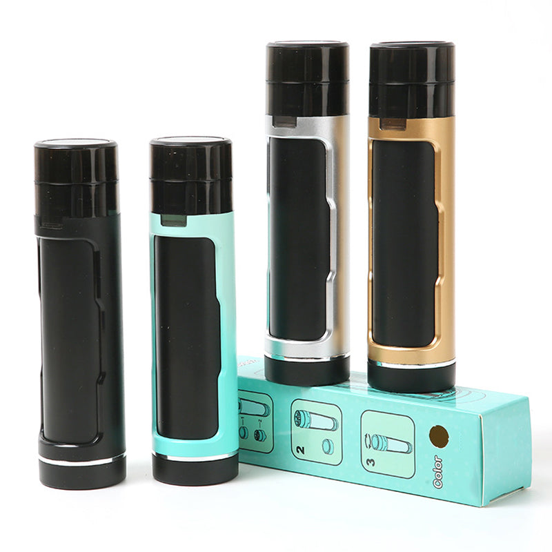 Portable double-tube manual plastic cigarette crusher