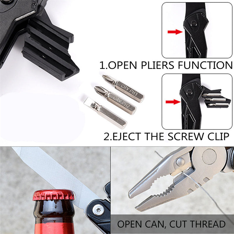 Multifunctional Stainless Steel 14 in 1 Survival Hammer