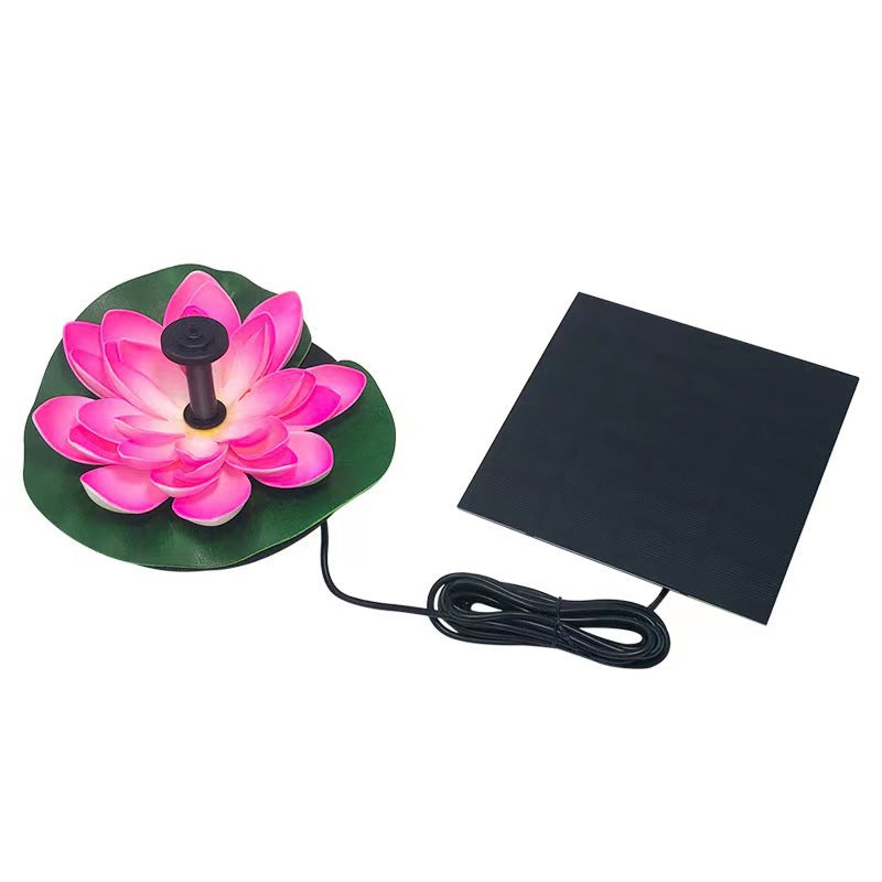 Lotus Shaped Solar Fountain Pond Decorative