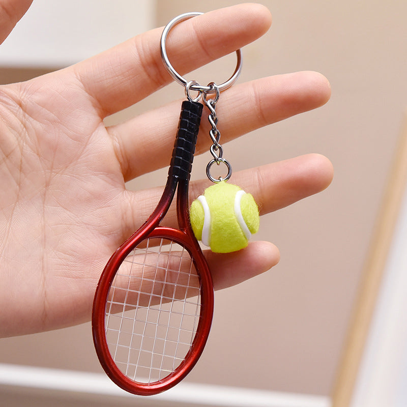 Mini Tennis Racket Keychain