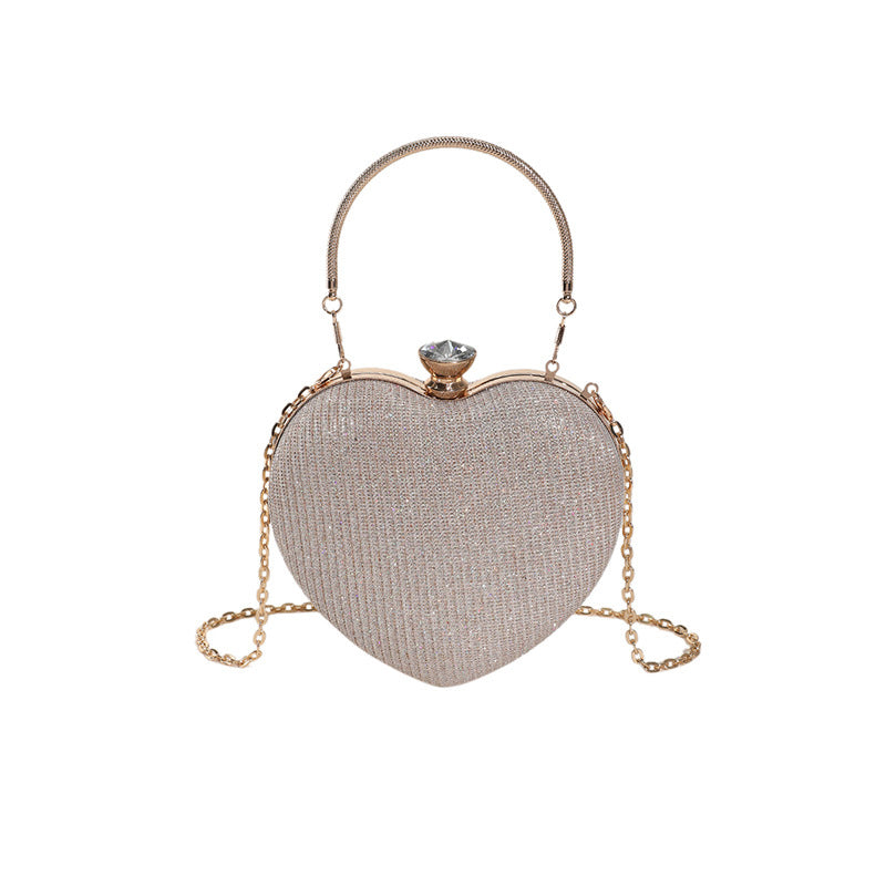 Chain Crossbody Explosion Handheld Heart Bag