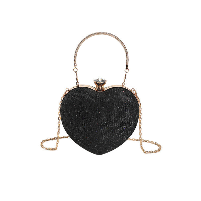 Chain Crossbody Explosion Handheld Heart Bag